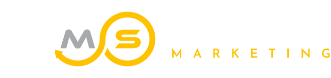 AMS Dental Marketing logo yellow white@2x